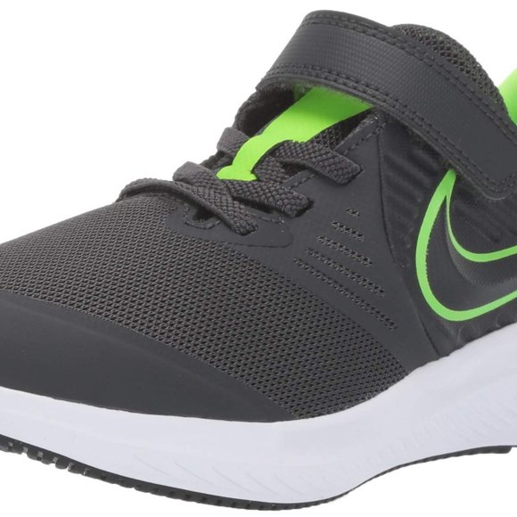 NEW! Nike Kid's Star Runner 2 PSV Anthracite/Electric Green Shoes BIG KID 3Y - Picture 2 of 8